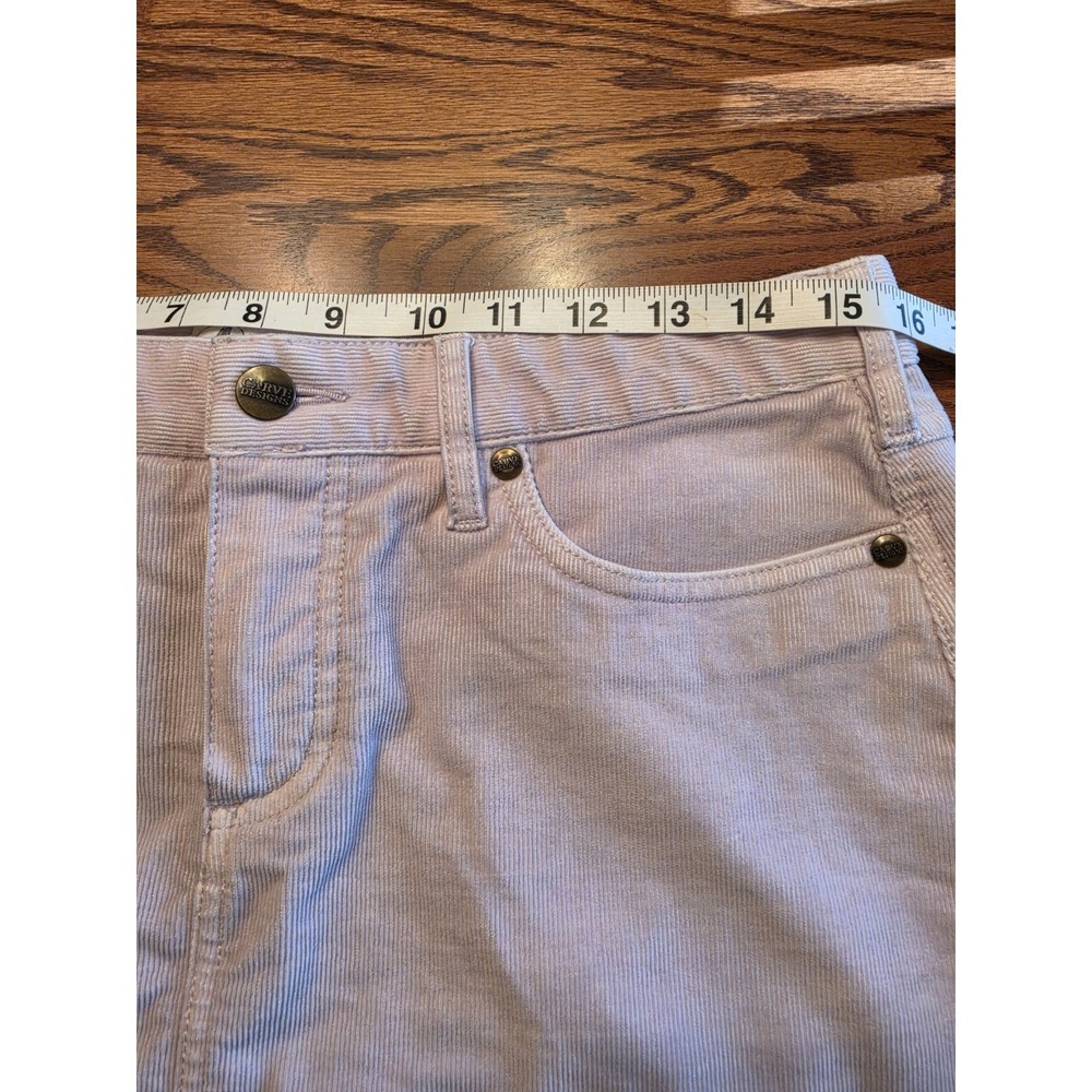 Carve Designs Oahu Skirt Womens Size 8 Light Pink Lilac Corduroy Frayed Hem Mini - Picture 5 of 7